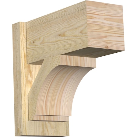 Ekena Millwork Imperial Block Rough Sawn Outlooker, Douglas Fir, 8"W x 16"D x 16"H OUT08X16X16IMP05RDF